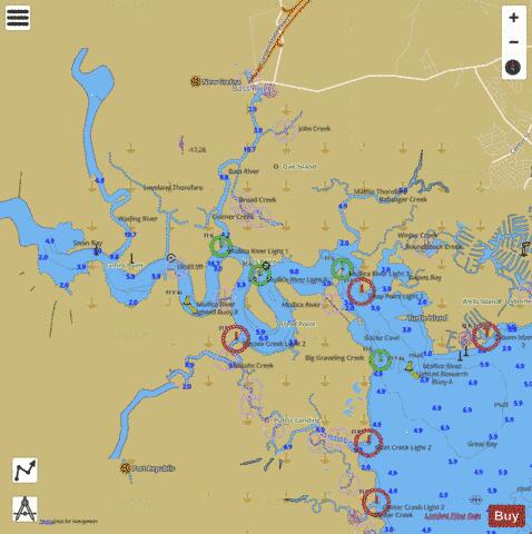 MULLICA RIVER EXTENSION Marine Chart - Nautical Charts App