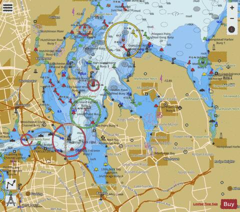 LONG ISL SND and E RVR HEMPSTEAD HBR TO TALLMAN ISL NY Marine Chart - Nautical Charts App