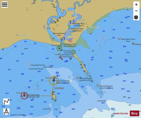 DUCK ISLAND ROADS INSET Marine Chart - Nautical Charts App