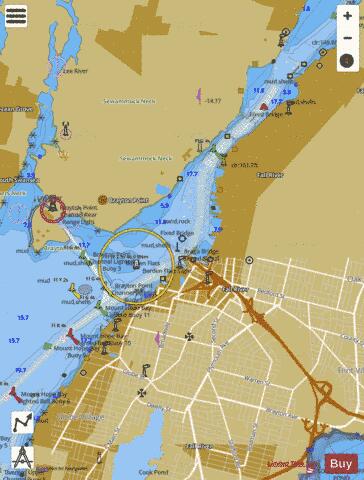 FALL RIVER HARBOR  MA Marine Chart - Nautical Charts App