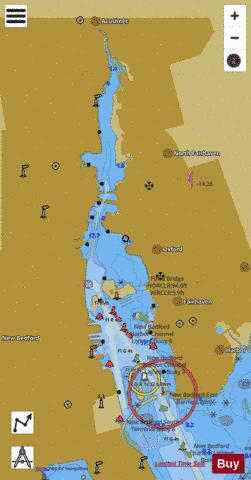 ACUSHNET RIVER  MA  INSET 6 Marine Chart - Nautical Charts App