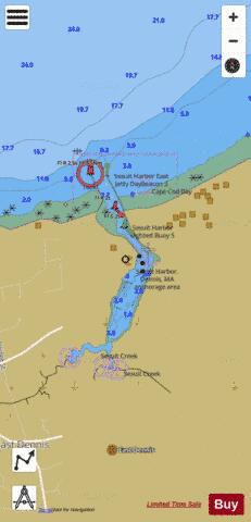 SESUIT HARBOR  INSET  MA Marine Chart - Nautical Charts App