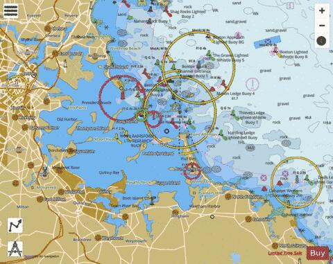BOSTON HARBOR  MA Marine Chart - Nautical Charts App