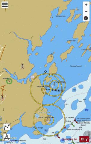 PORTLAND HARBOR AND VICINITY  ME Marine Chart - Nautical Charts App
