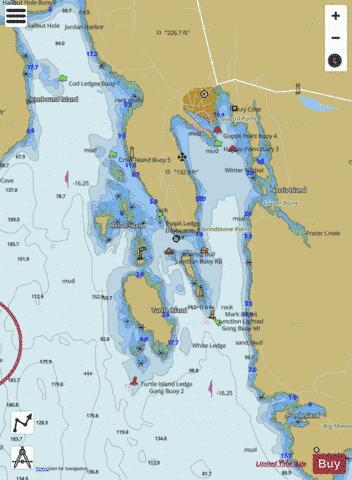 WINTER HARBOR  ME Marine Chart - Nautical Charts App