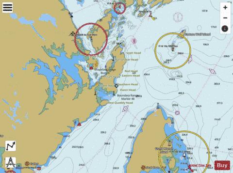 U.S. and CANADA MAINE NEW BRUNSWICK N.GRAND MANAN CHNL Marine Chart - Nautical Charts App