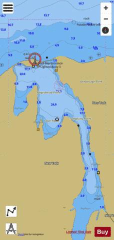 PORT BAY HARBOR NEW YORK INSET Marine Chart - Nautical Charts App