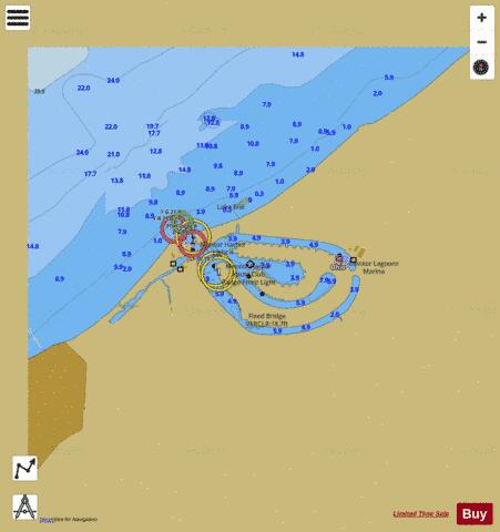 MENTOR HARBOR OHIO INSET Marine Chart - Nautical Charts App