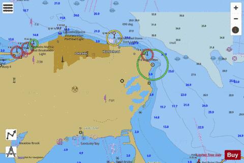 SOUTH SHORE OF LAKE ERIE PORT CLINTON TO SANDUSKY 5 Marine Chart - Nautical Charts App