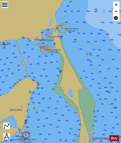 SOUTH SHORE LAKE ERIE SANDUSKY BAY EXTENSION 12 Marine Chart - Nautical Charts App