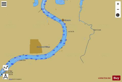 SOUTH SHORE OF LAKE ERIE SANDUSKY RIVER 18 Marine Chart - Nautical Charts App