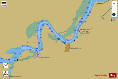 SOUTH SHORE OF LAKE ERIE SANDUSKY RIVER 20 Marine Chart - Nautical Charts App