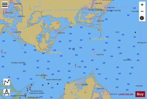 SOUTH SHORE OF LAKE ERIE 25 Marine Chart - Nautical Charts App
