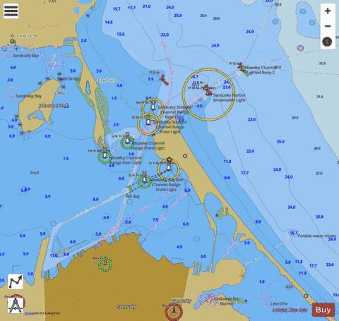 SANDUSKY HARBOR OHIO Marine Chart - Nautical Charts App