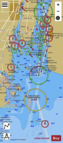 DETROIT RIVER MICHIGAN EXTENSION Marine Chart - Nautical Charts App