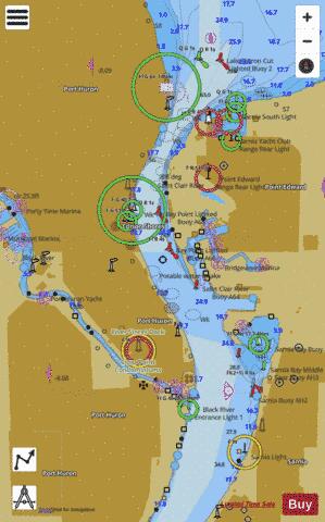 HEAD OF ST CLAIR RIVER MICHIGAN INSET Marine Chart - Nautical Charts App