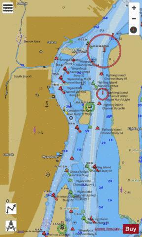 DETROIT RIVER Marine Chart - Nautical Charts App