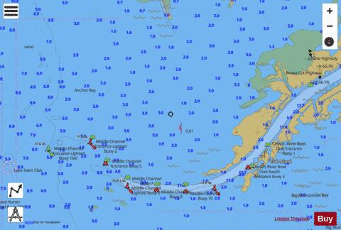 LAKE ST.CLAIR PAGE 34 Marine Chart - Nautical Charts App