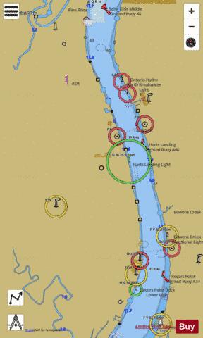 ST CLAIR RIVER PAGE 45 Marine Chart - Nautical Charts App