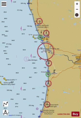 LAKE MICHIGAN SOUTH HAVEN TO STONY LAKE Marine Chart - Nautical Charts App