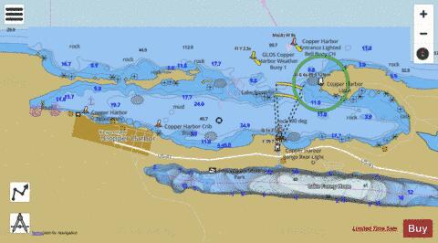 COPPER HARBOR MICHIGAN Marine Chart - Nautical Charts App