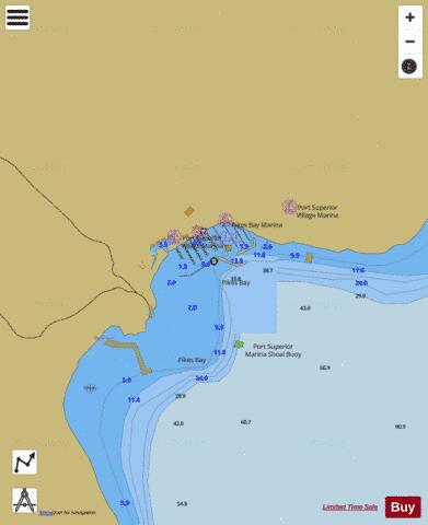 PIKES BAY WISCONSIN Marine Chart - Nautical Charts App