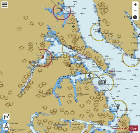 KASAAN BAY  PRINCE OF WALES ISLAND Marine Chart - Nautical Charts App