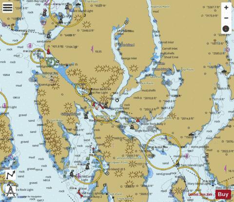 REVILLAGIGEDO CHAN  NICHOLS PASSAGE AND TONGASS NARROWS Marine Chart - Nautical Charts App