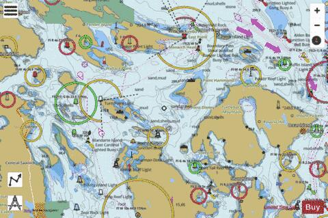 BELLINGHAM TO EVERETT INC SAN JUAN ISLANDS  HARO STRAIT Marine Chart - Nautical Charts App