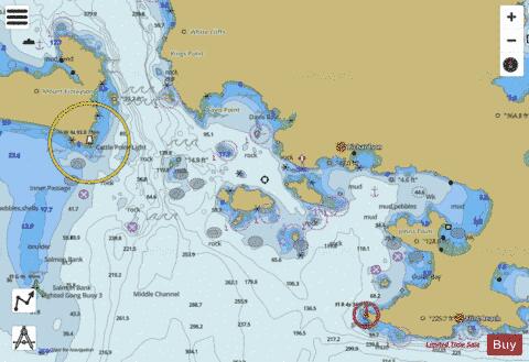 BELLINGHAM TO EVERETT INC SAN JUAN ISLANDS  SAN JUAN CHAN Marine Chart - Nautical Charts App