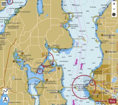 PUGET SOUND APPLE COVE POINT TO KEYPORT Marine Chart - Nautical Charts App