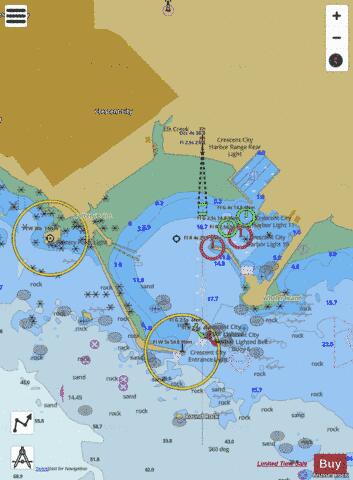 CRESCENT CITY HARBOR Marine Chart - Nautical Charts App