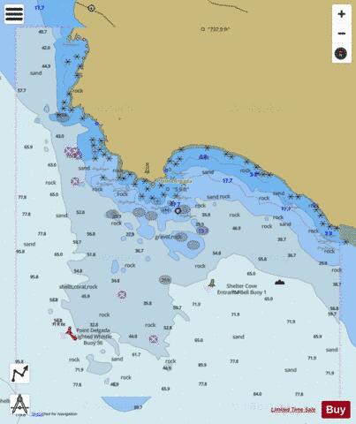 SHELTER COVE Marine Chart - Nautical Charts App