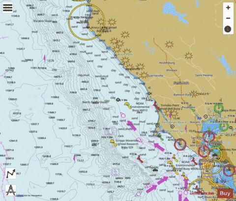 SAN FRANCISCO TO POINT ARENA Marine Chart - Nautical Charts App