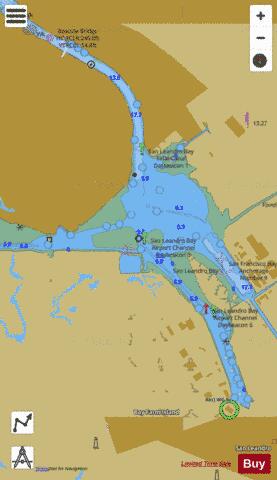 SAN FRANCISCO BAY TO ANTIOCH   SAN LEANDRO BAY Marine Chart - Nautical Charts App