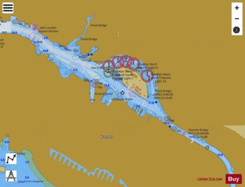 SAN FRANCISCO BAY TO ANTIOCH  OAKLAND INNER HARBOR Marine Chart - Nautical Charts App