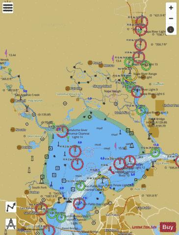 SAN PABLO BAY Marine Chart - Nautical Charts App