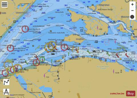 SUISUN BAY ROE ISLAND AND VICINITY Marine Chart - Nautical Charts App