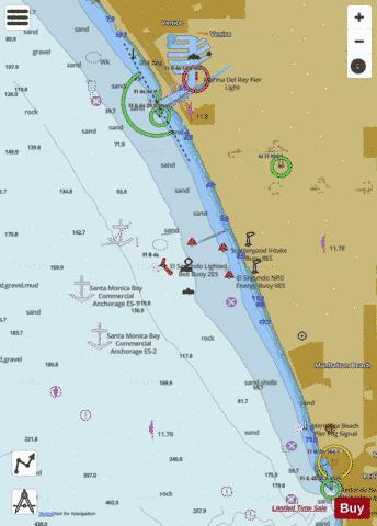 EL SEGUNDO AND APPROACHES Marine Chart - Nautical Charts App