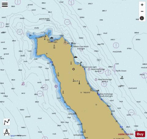 SAN CLEMENTE ISLAND NORTHERN PART Marine Chart - Nautical Charts App