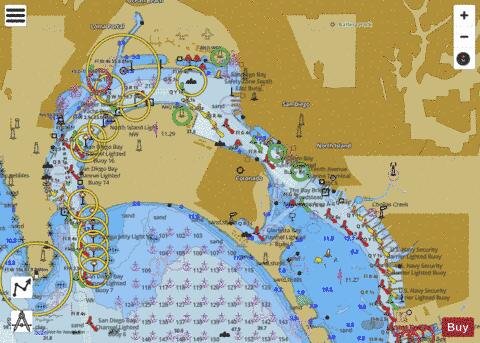 SAN DIEGO BAY Marine Chart - Nautical Charts App