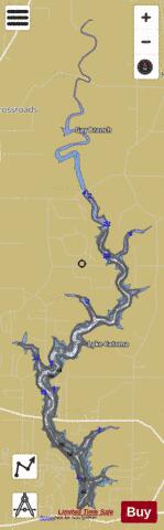 Lake Catoma depth contour Map - i-Boating App