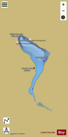 Show Low Lake depth contour Map - i-Boating App