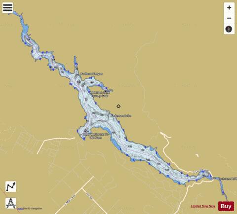 Anderson Lake depth contour Map - i-Boating App