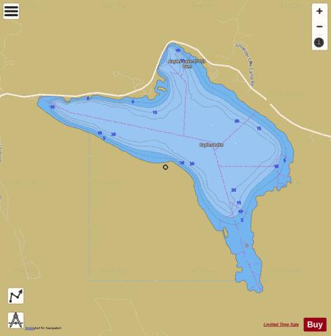 Caples Lake depth contour Map - i-Boating App