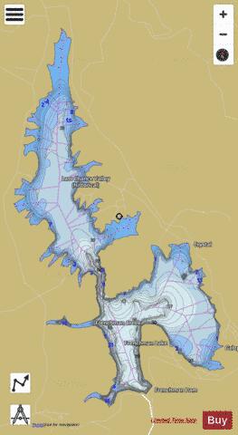 Lake Frenchman depth contour Map - i-Boating App
