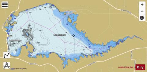 Lake Matthews depth contour Map - i-Boating App
