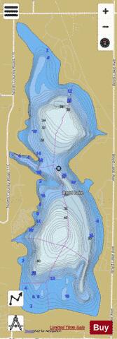 Boyd Lake depth contour Map - i-Boating App