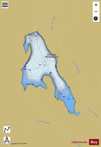 Silver Jack Reservoir depth contour Map - i-Boating App