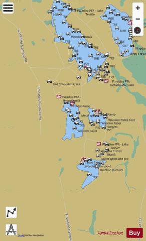Horseshoe 4 depth contour Map - i-Boating App